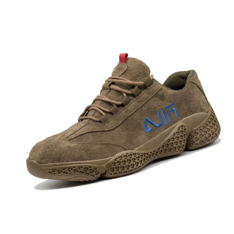 Chaussures de sécurité pour hommes, chaussures de travail légères, anti-écrasement et anti-perçage, kaki (fourseasons) -39