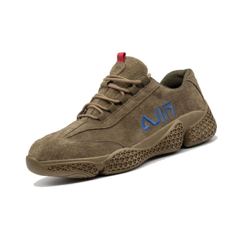 Chaussures de sécurité pour hommes, chaussures de travail légères, anti-écrasement et anti-perçage, kaki (fourseasons) -44