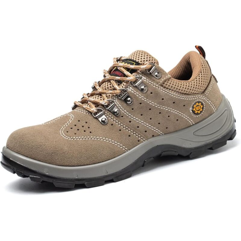 Chaussures de sécurité pour hommes et femmes, chaussures de travail à bout en acier, légères, respirantes, antidérapantes, anti-perforation, à bout
