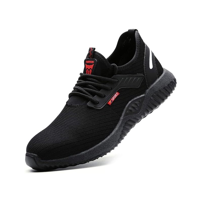 Chaussures de sécurité pour hommes et femmes, chaussures de travail légères et respirantes, avec embout en acier, standard S1, pour la construction