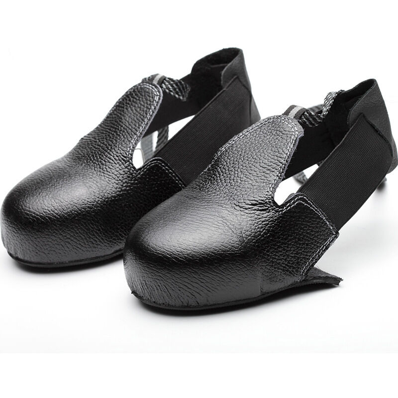 Chaussures de sécurité pour lieu de travail - Couverture anti-écrasement portable - Légère - Embout en acier - Couvre-chaussures réutilisables