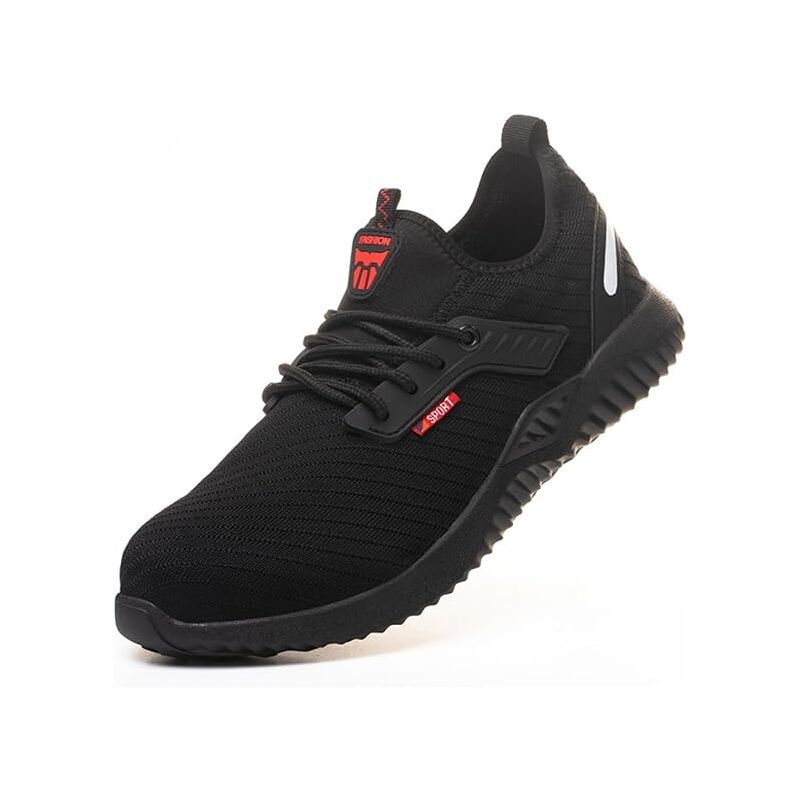 Chaussures de sécurité respirantes d'été pour hommes, embout en acier composite anti-écrasement et Kevlar anti-perforation, pointure 40