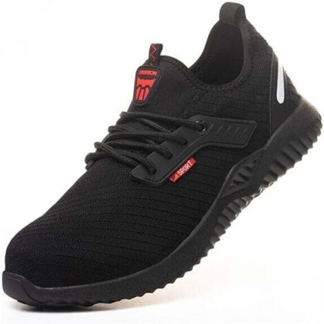 Chaussures de sécurité respirantes d'été pour hommes, embout en acier composite anti-écrasement et Kevlar anti-perforation, pointure 40