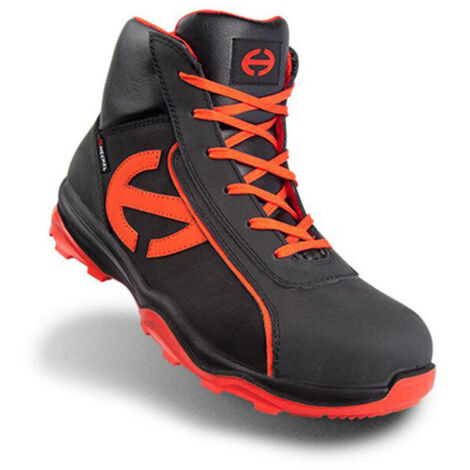 Chaussures de sécurité run-r 300 s3 noir et rouge heckel - Pointure : 41 - HECKEL UVEX-HECKEL FRANCE