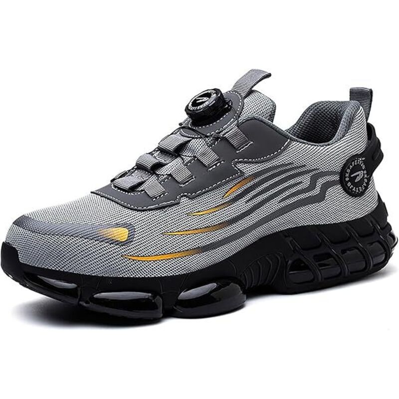 Andyou – Chaussures de sécurité S3 légères – Embout anti-écrasement en acier – Semelle en Kevlar anti-perforation – Pointure 41 – Maille respirante