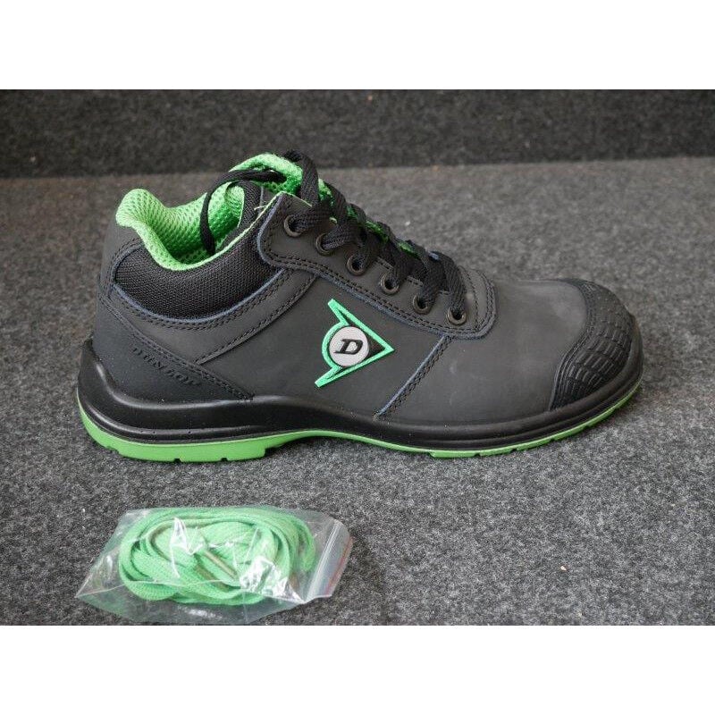 Chaussures de sécurité semi-montantes First One High adv en cuir noir imperméable à lacets Taille 42 Dunlop