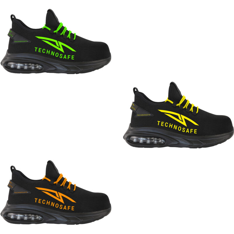 Technosafe - Chaussures de sécurité Neon Dark Mode S1PL sr esd - 36 (eu) - Vert