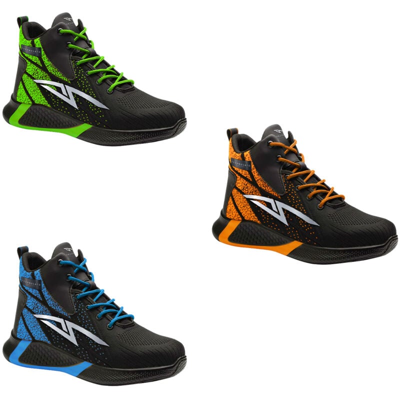 Technosafe - Chaussures de sécurité Neon Shock High S3 sr esd - 45 (eu) - Vert