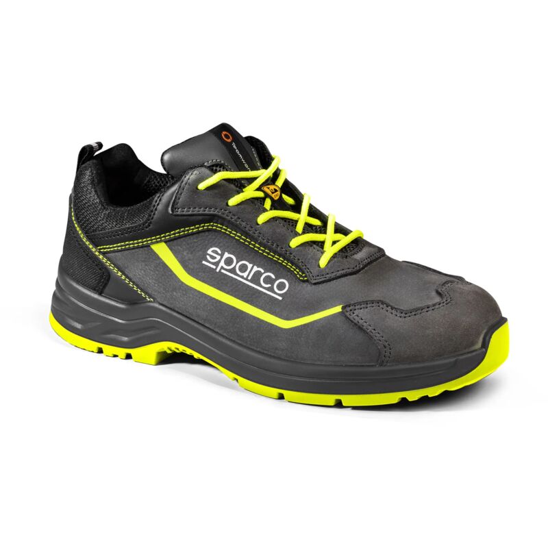 Marca - Sparco 07543GSGF Indy Conor esd S3S sr Chaussure de sécurité Gris/Jaune 44