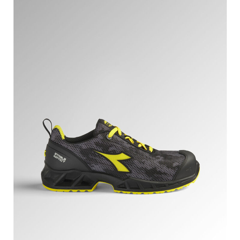 Chaussures de sécurité basses shark stable impact S3S fo sr sc esd - Noir/Gris/Jaune 47