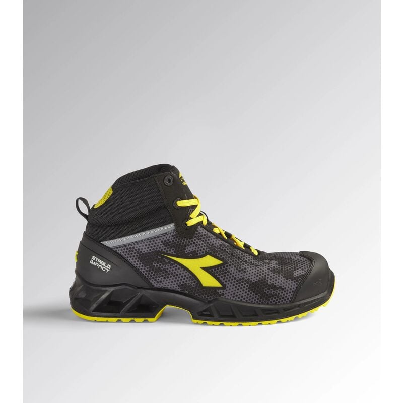 Chaussures de sécurité hautes shark stable impact S3S fo sr sc esd - Noir/Gris/Jaune 44