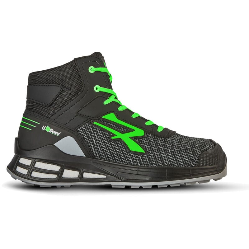 Chaussures de sécurité hautes barret S3 src ci esd - Noir/Vert 45
