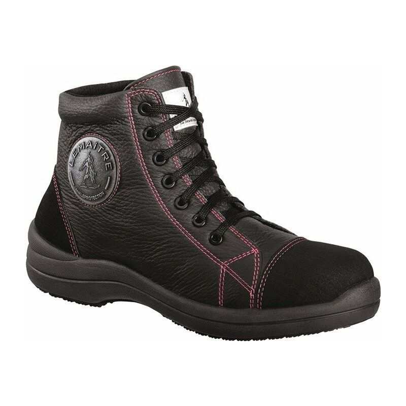 

Lemaitre - Botas de seguridad Libertin Haut Noir talla 38 cuero negro S3 SRC EN20345