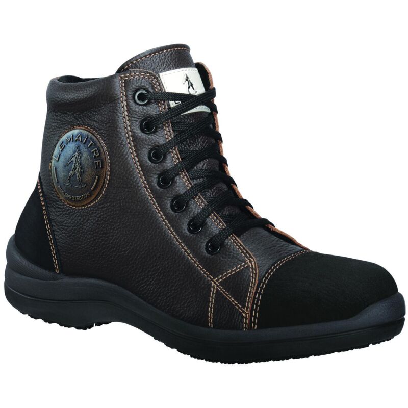 Zapatos de seguridad altas para mujer LIBERTY ALTAS S3 CI SRC Marrón/Negro 35