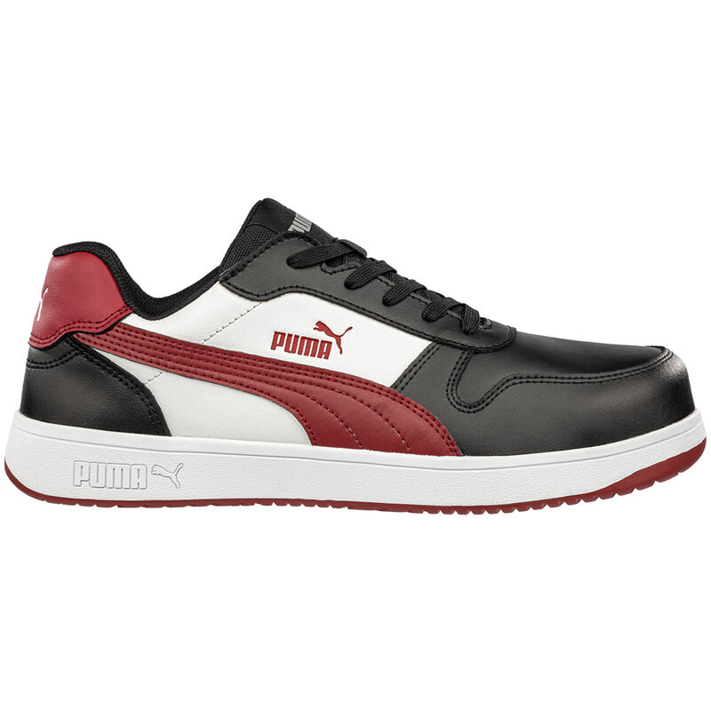 Chaussures de sécurité Puma Frontcourt blk/wht/red Low S3L esd fo hro sr - 43 (eu)