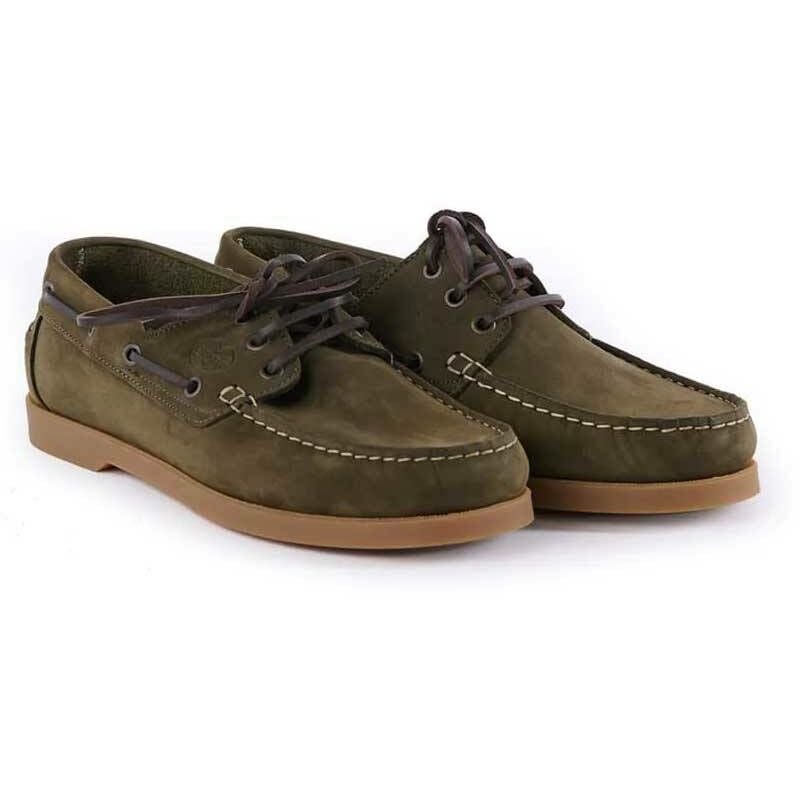 Chaussures Bateau Galion en nubuck vert homme Le Chameau cba - Couleur Vert Chameau - Pointure chaussures 45