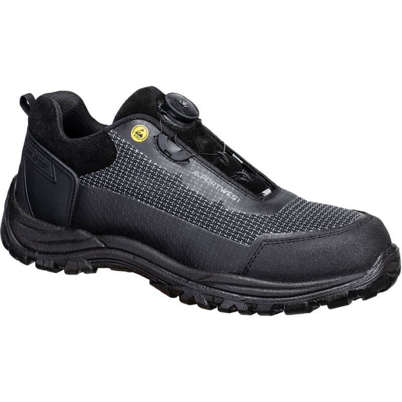 Chaussures girder composite mid s3s esd sr fo - taille 38 - noir/gris Portwest