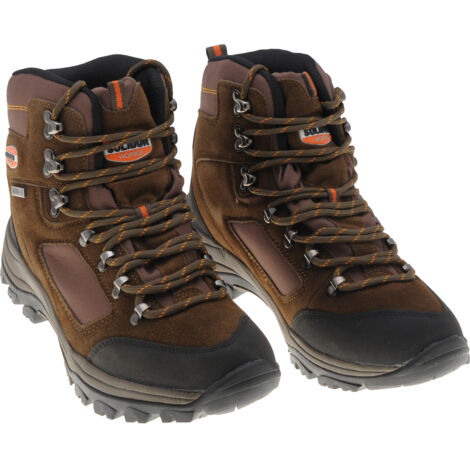 Chaussures montantes de marche avec membrane imper respirante, renfort avant et arriere GINKO - SOLIDUR - Marron - 43 - taille: 43