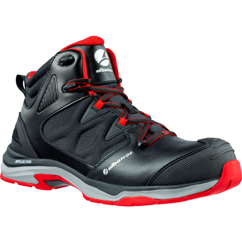 ULTRATRAIL BLACK MID S3 ESD HRO SRC - Chaussures de sécurité - noir/rouge 41