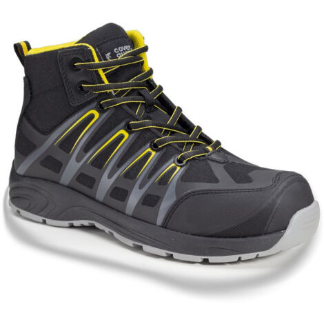 Chaussures montantes imperméables Multi-usages Coverguard ALUNI S3 Noir / Jaune 41
