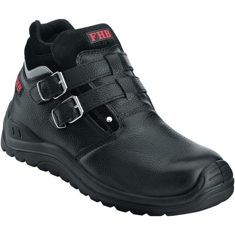 Botte de sécurité norbert taille 44 noir S3 hro en iso 20345 cuir de vache