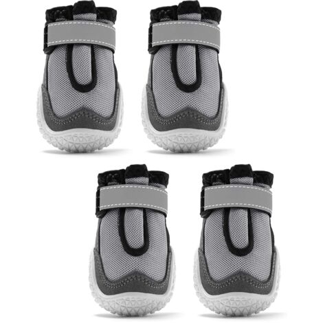 Chaussures respirantes pour chien pour trottoirs chauds, bottines résistantes à la chaleur avec sangles réfléchissantes, protections pour pattes de chiot en extérieur