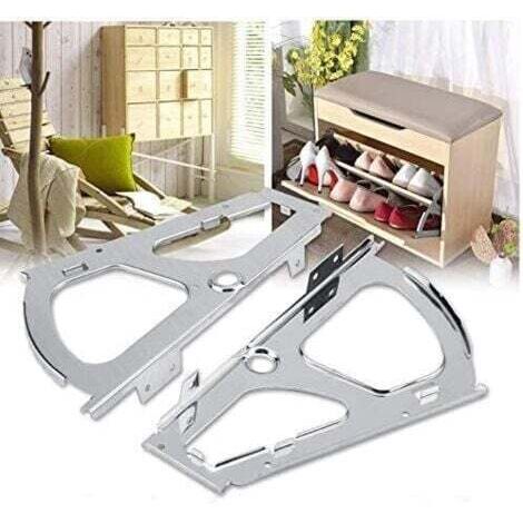 Chaussures Tiroir Cabinet Charnières Turing Rack En Acier Inoxydable Raccords De Remplacement pour Cuisine Salon Armoire De Rangement Chaussures Flip