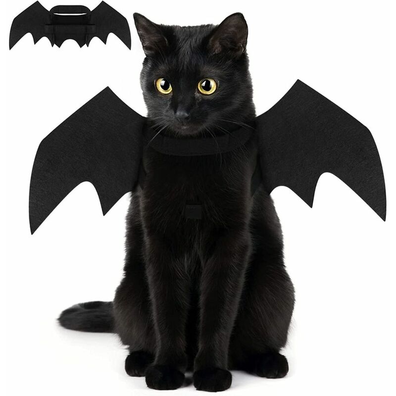 Ynkkvre - chauve-souris costume chat chien chic chauve-souris ailes chat chien déguisement halloween noël créatif animal vampire halloween costume