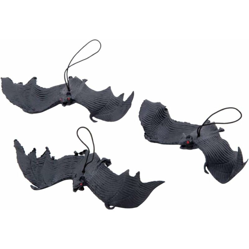 Chauve-souris à suspendre Halloween 12pcs