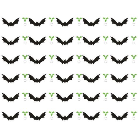 Chauve-souris suspendue, décorations extérieures vertes pour Halloween --