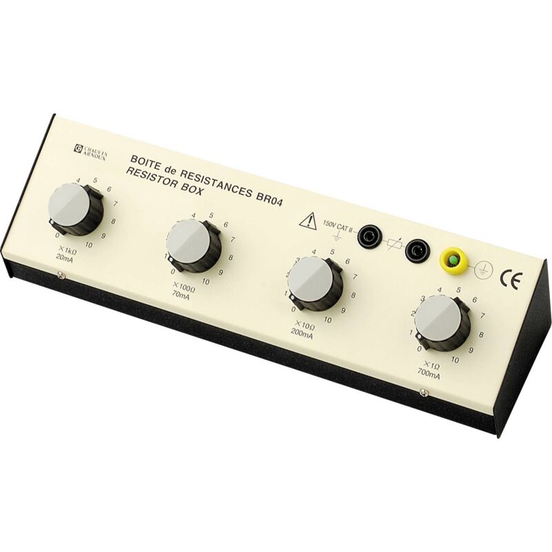 BR04 Boîte à décades de résistances Résistance 1 % D027992 - Chauvin Arnoux