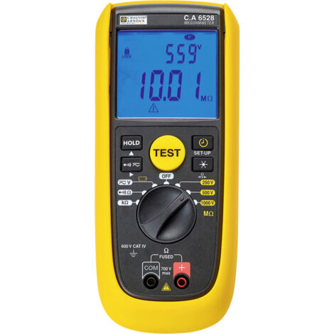 Chauvin Arnoux C.A 6528 Isolationsmessgerät  250 V, 500 V, 1000 V 11 GΩ