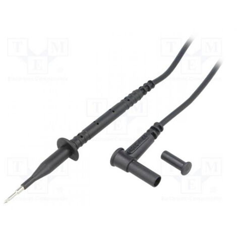 Chauvin Arnoux Messleitung 4 mm Sicherheits-Stecker 4 mm Sicherheits-Buchse 0.85 m Schwarz 1 St.