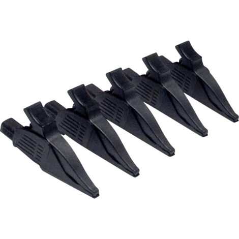 Chauvin Arnoux P01102099 Krokodilklemme Stecker 4 mm CAT III, CAT IV Schwarz