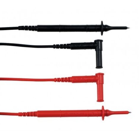 Chauvin Arnoux Set de cordons de mesure fiche de sécurité 4 mm 1.5 m rouge, noir 1 set D027592