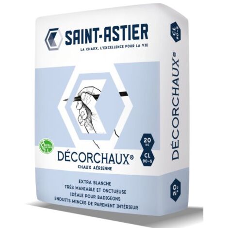 Chaux aérienne CL90 Decorchaux - Chaux Saint-Astier Sac de 20kg | sac(s) de 0 - Sac de 20kg