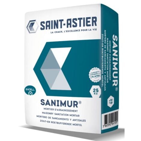 Chaux anti-salpêtre SANIMUR, Sac de 25kg