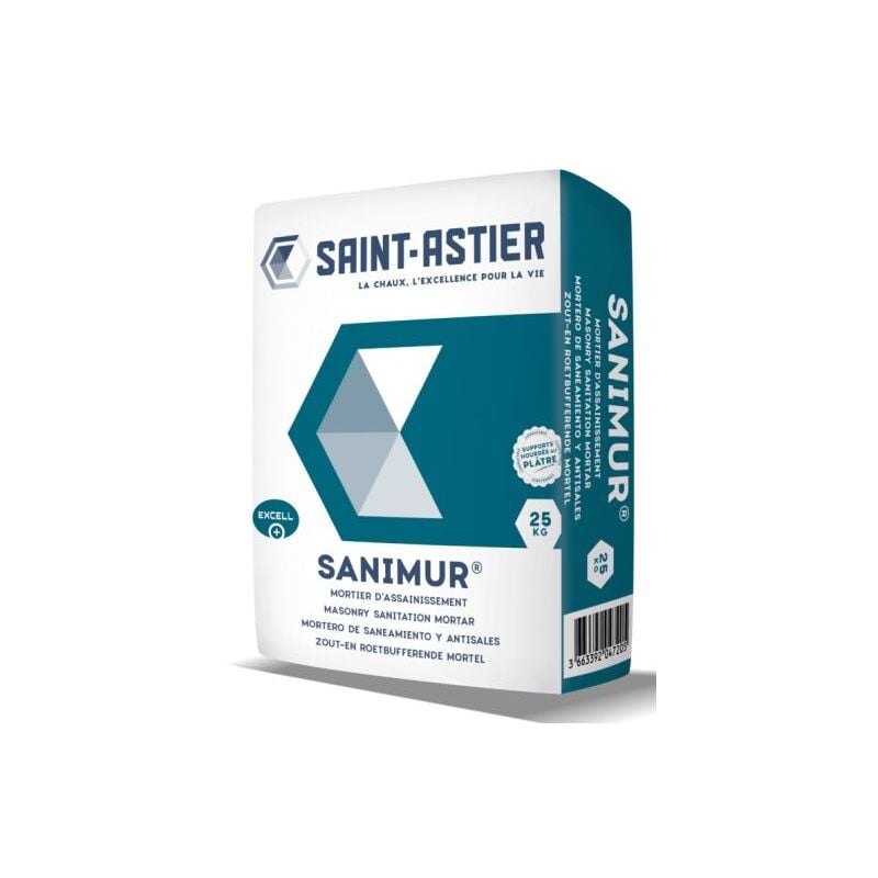 Chaux anti-salpêtre sanimur, Sac de 25kg