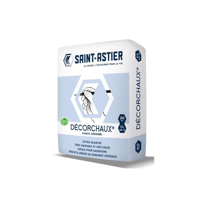 Chaux aérienne CL90 Decorchaux Chaux Saint-astier Sac de 20kg