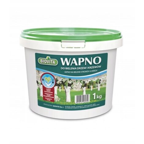 Chaux pour blanchir arbres et arbustes 1 kg – 100 % naturel – Protection contre parasites – Renforce résistance au froid
