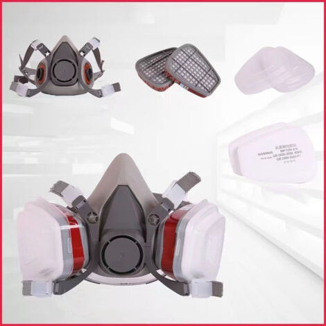 Cheap-7 en 1 demi-masque pour respirateur de protection de peinture par pulvérisation de gaz 3M 6200