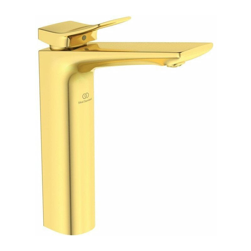 

CHECK grifería para lavabo, saliente 150 mm, dorado cepillado o vaciador con base alargada IDEAL STANDARD