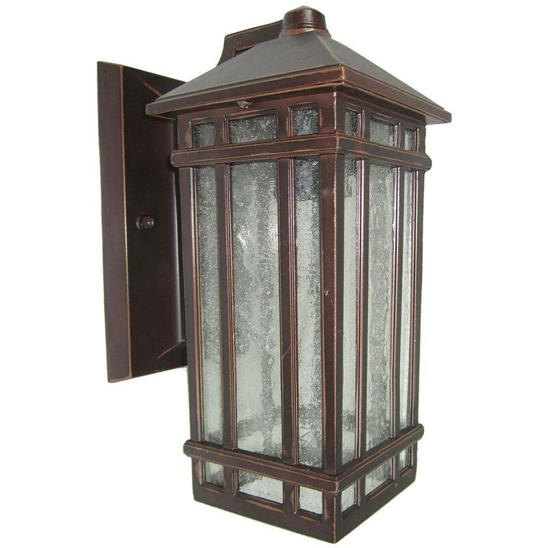 Elstead Lighting - Elstead Chedworth - 1 Light Outdoor Wall Lantern Light Bronze IP44, E27