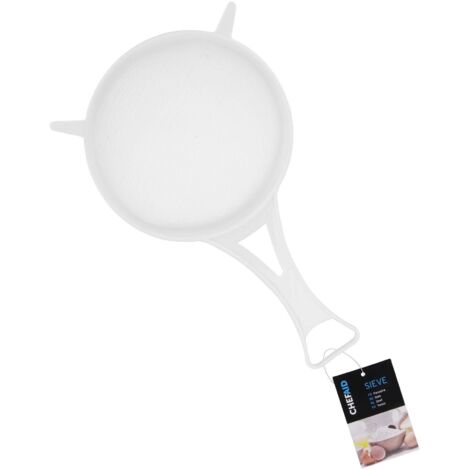Chef Aid - Colino in plastica con Rete in Nylon, 12 cm, Colore: Bianco
