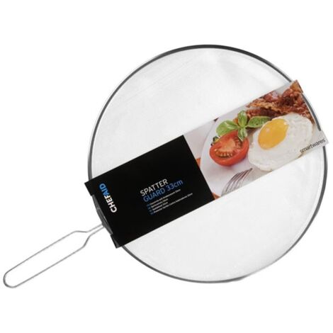 Chef Aid - Coperchio paraschizzi in Alluminio, 33 cm, Colore: Argento