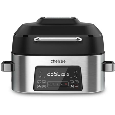 CHEFREE AFG01 - Heißluftfritteuse 6L & 1650W - 8 Funktionen - Elektrischer Innengrill