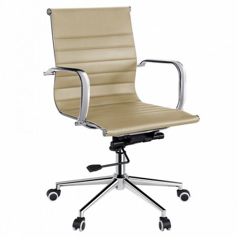 Chefsessel aus beigem Metall