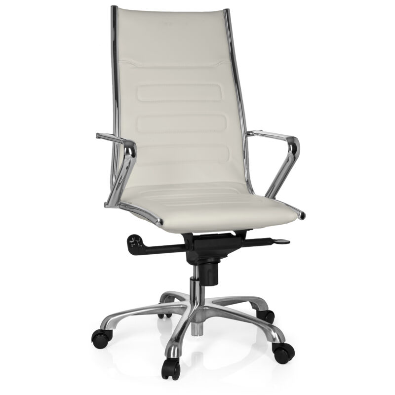 Chefsessel Pariba Iii Kunstleder Cremeweiß Hjh Office