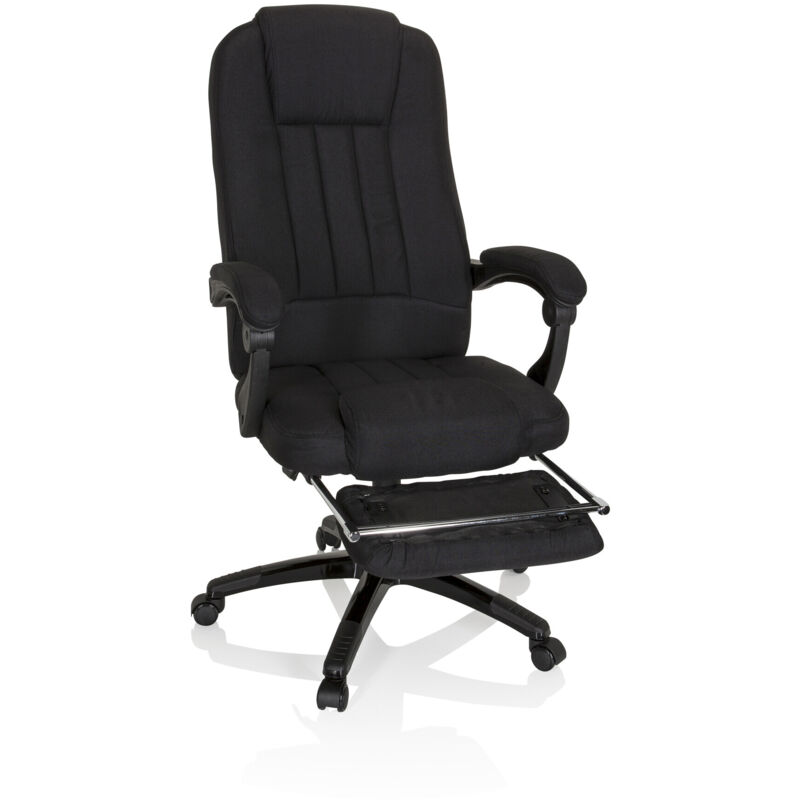 Chefsessel Relax Cl190 Mit Fußablage Stoff Schwarz Mybuero