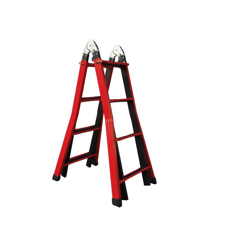 Echelle télescopique en acier 5+5 marches h.481 cm